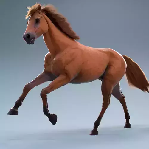 Brown Horse Rig Maya