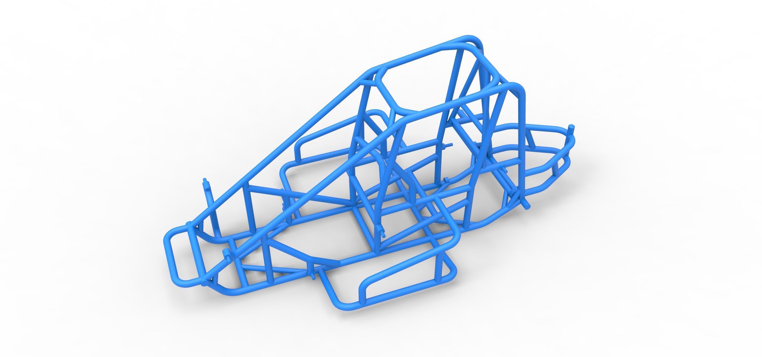 Frame of Midget car Scale 1 to 25 3D print model_1