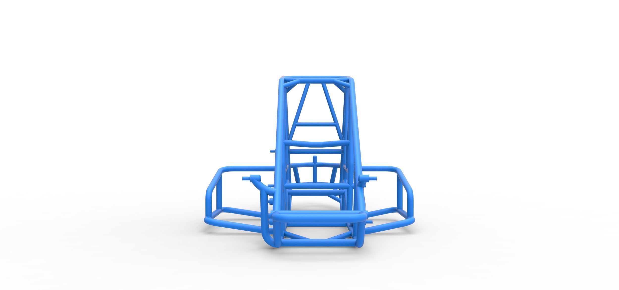 Frame of Midget car Scale 1 to 25 3D print model_4