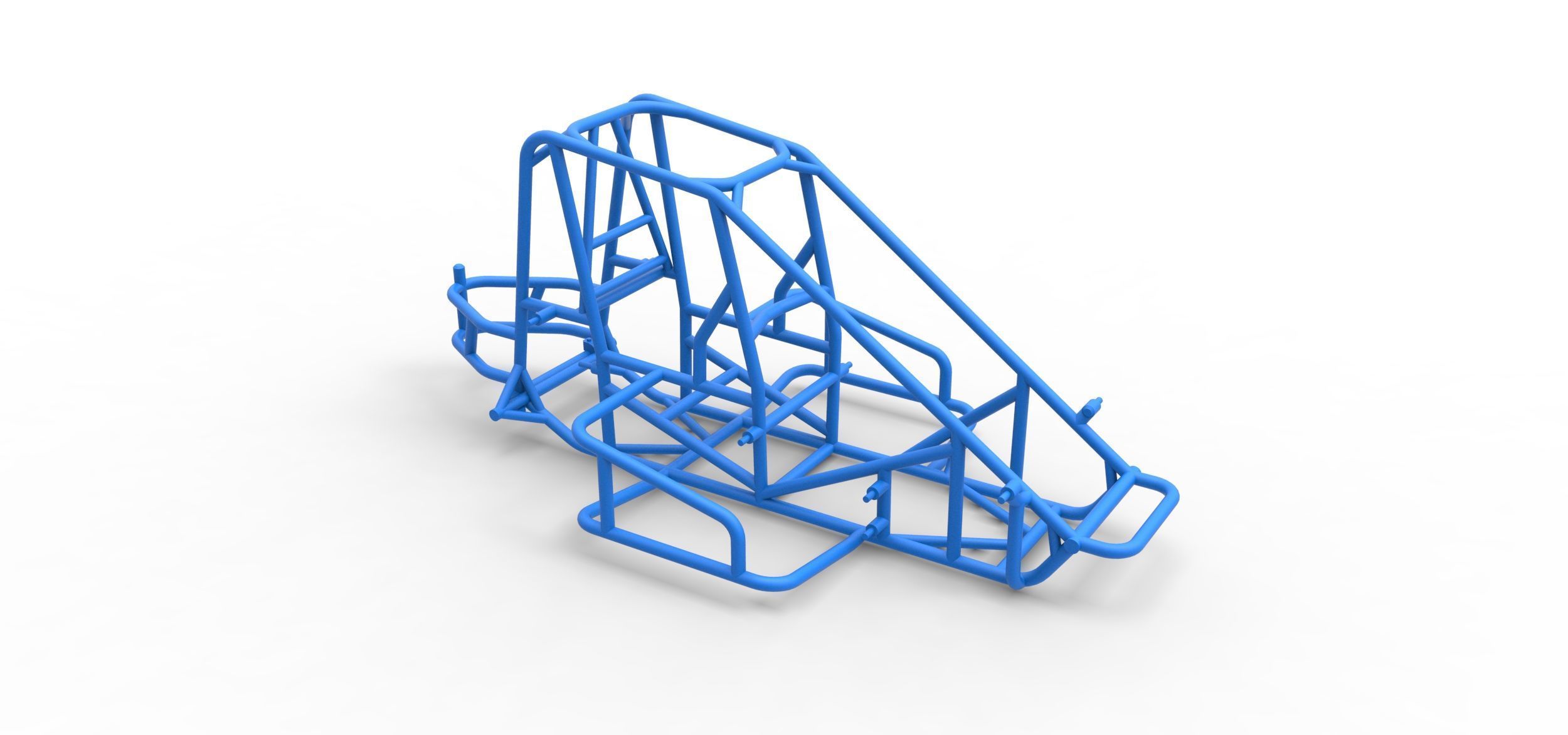 Frame of Midget car Scale 1 to 25 3D print model_14