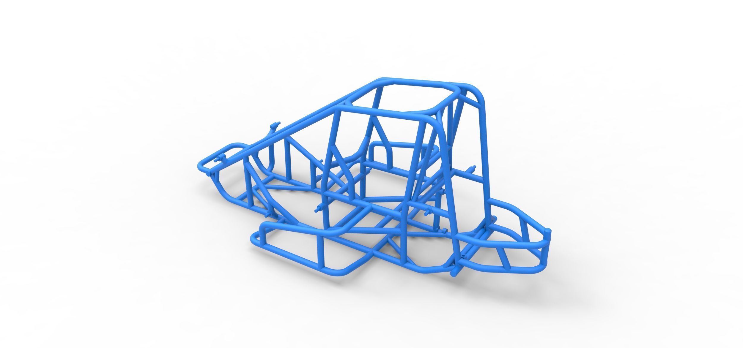 Frame of Midget car Scale 1 to 25 3D print model_8