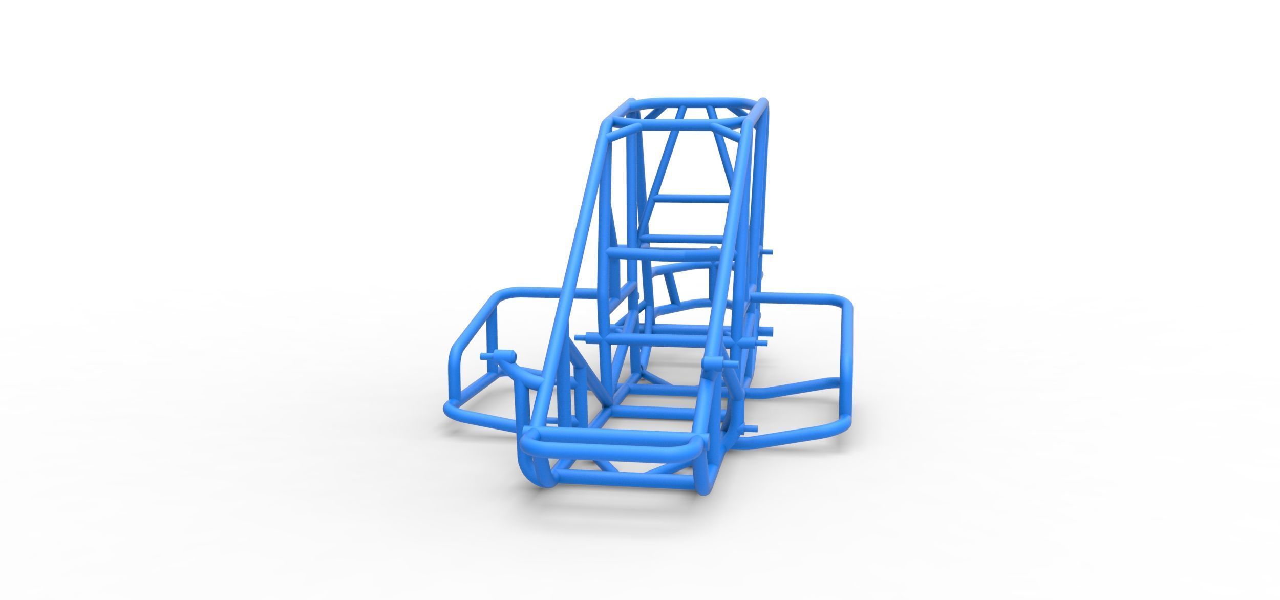 Frame of Midget car Scale 1 to 25 3D print model_3