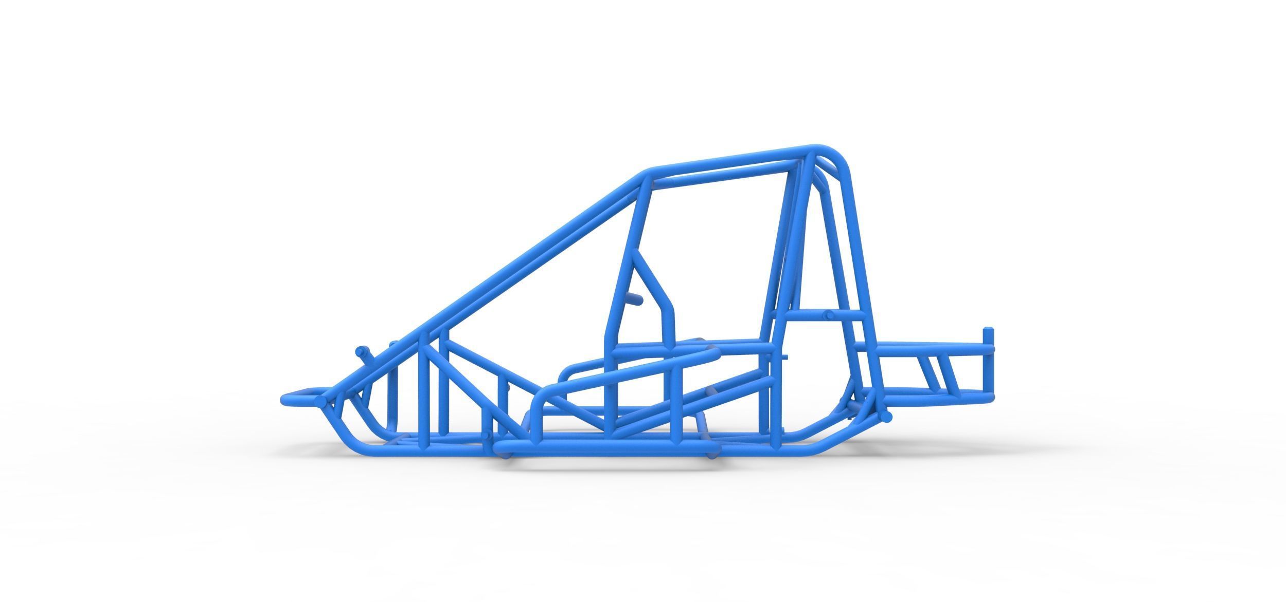 Frame of Midget car Scale 1 to 25 3D print model_5