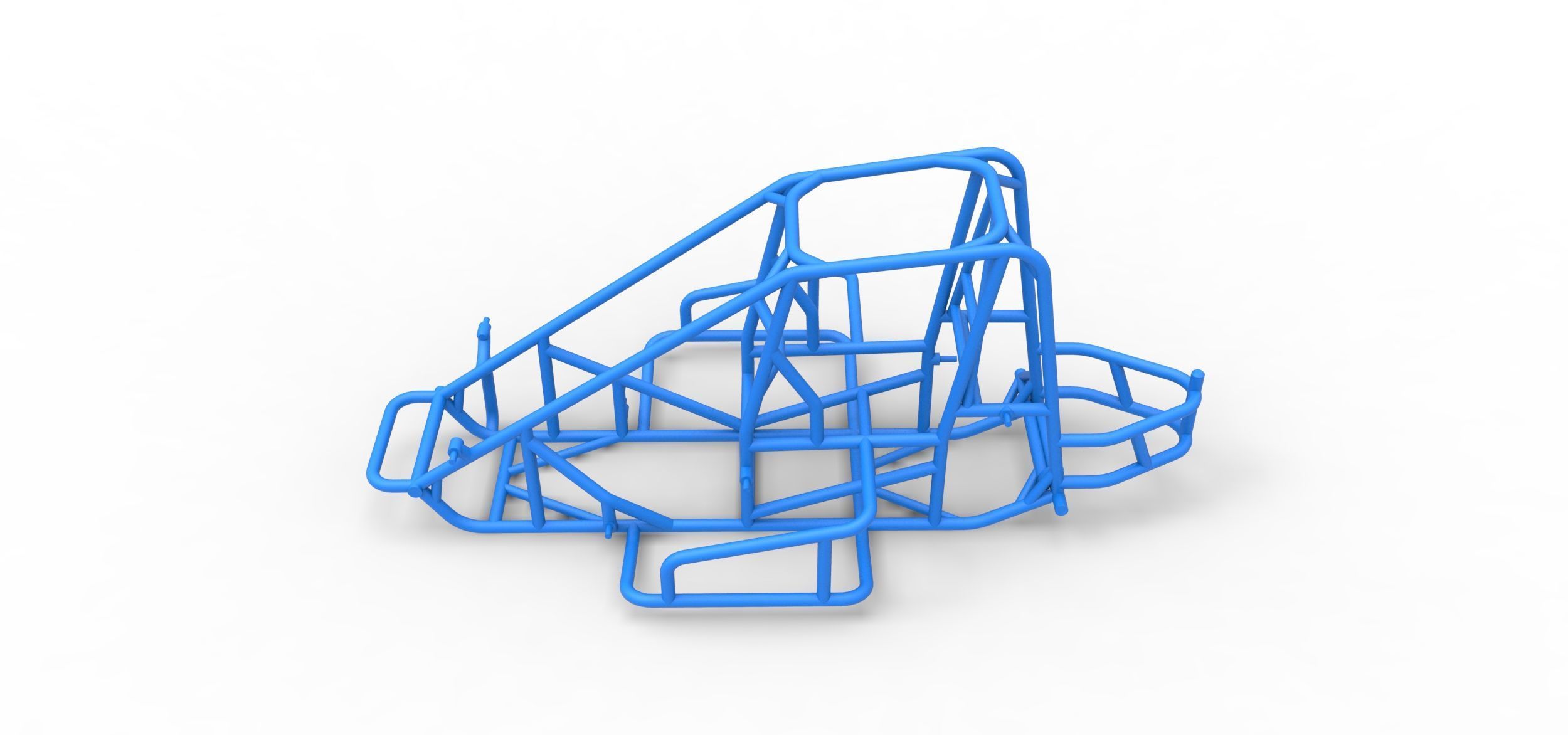 Frame of Midget car Scale 1 to 25 3D print model_6