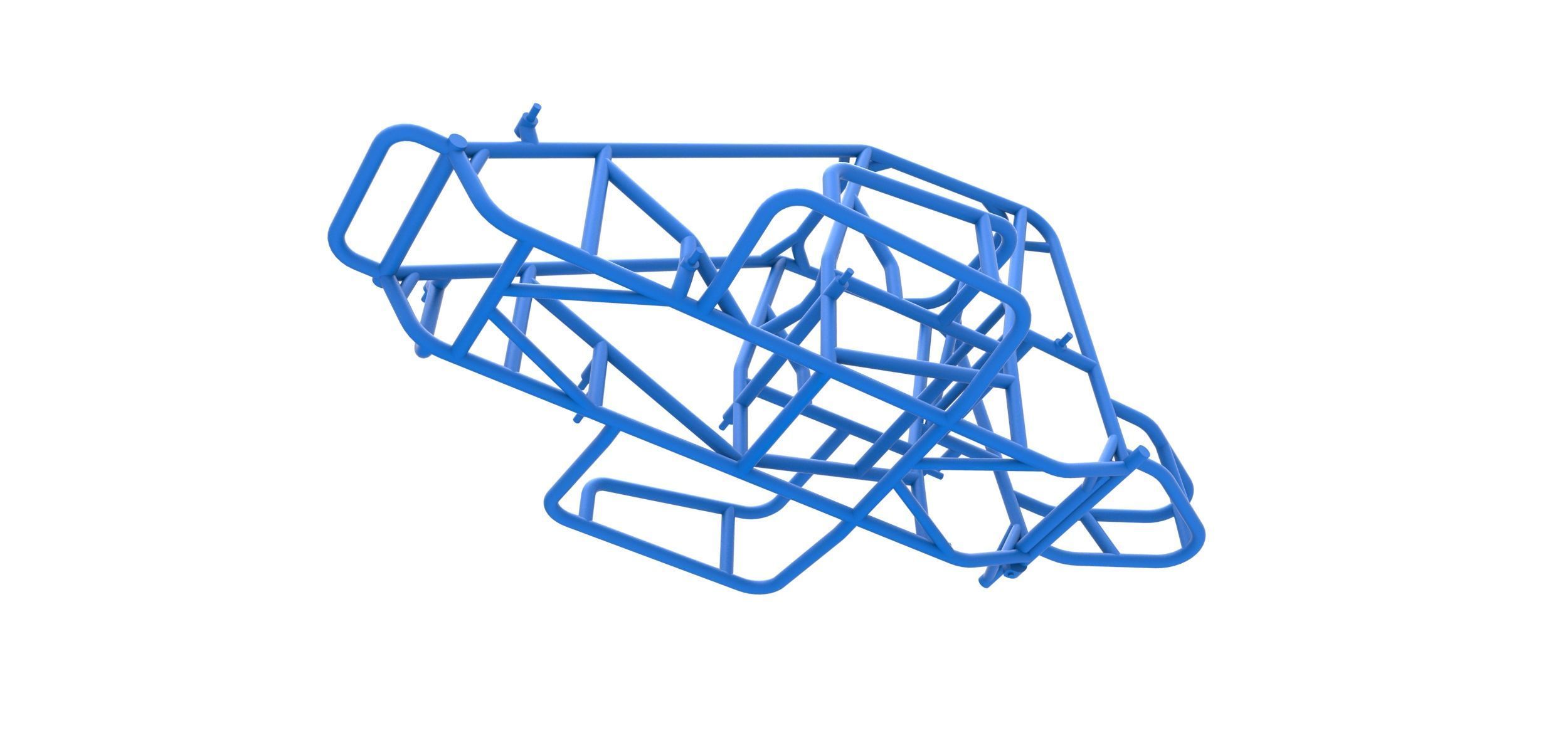 Frame of Midget car Scale 1 to 25 3D print model_2