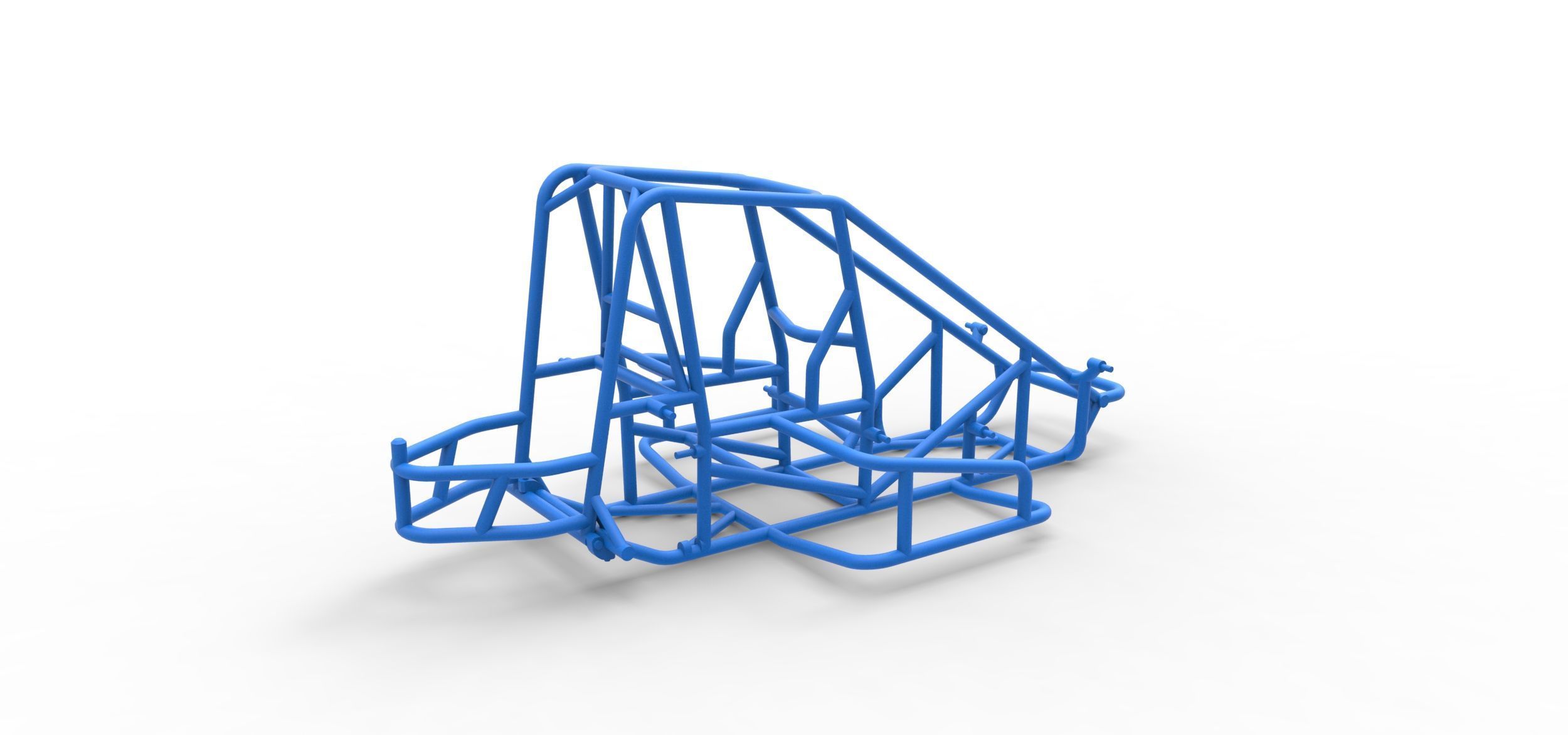 Frame of Midget car Scale 1 to 25 3D print model_11