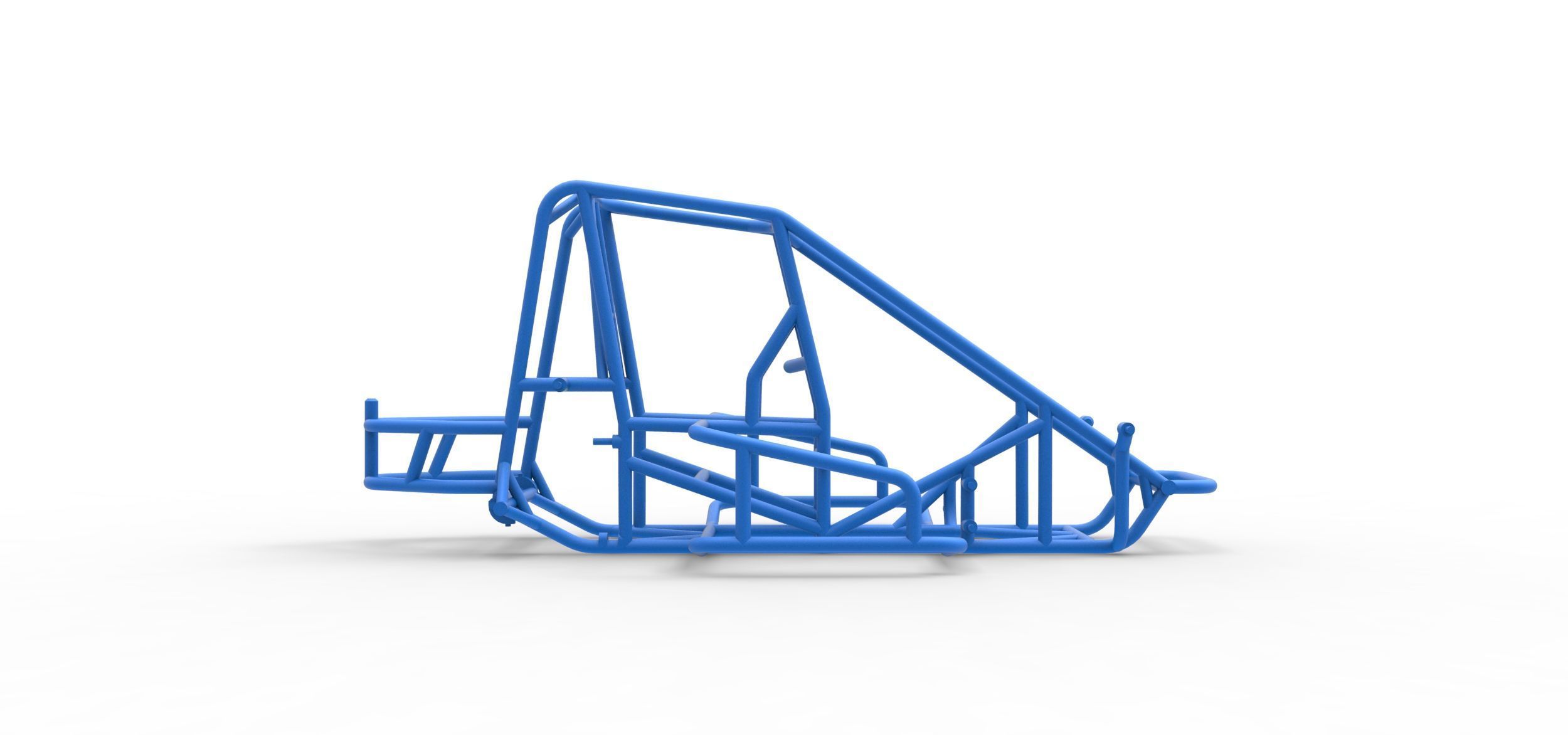 Frame of Midget car Scale 1 to 25 3D print model_12