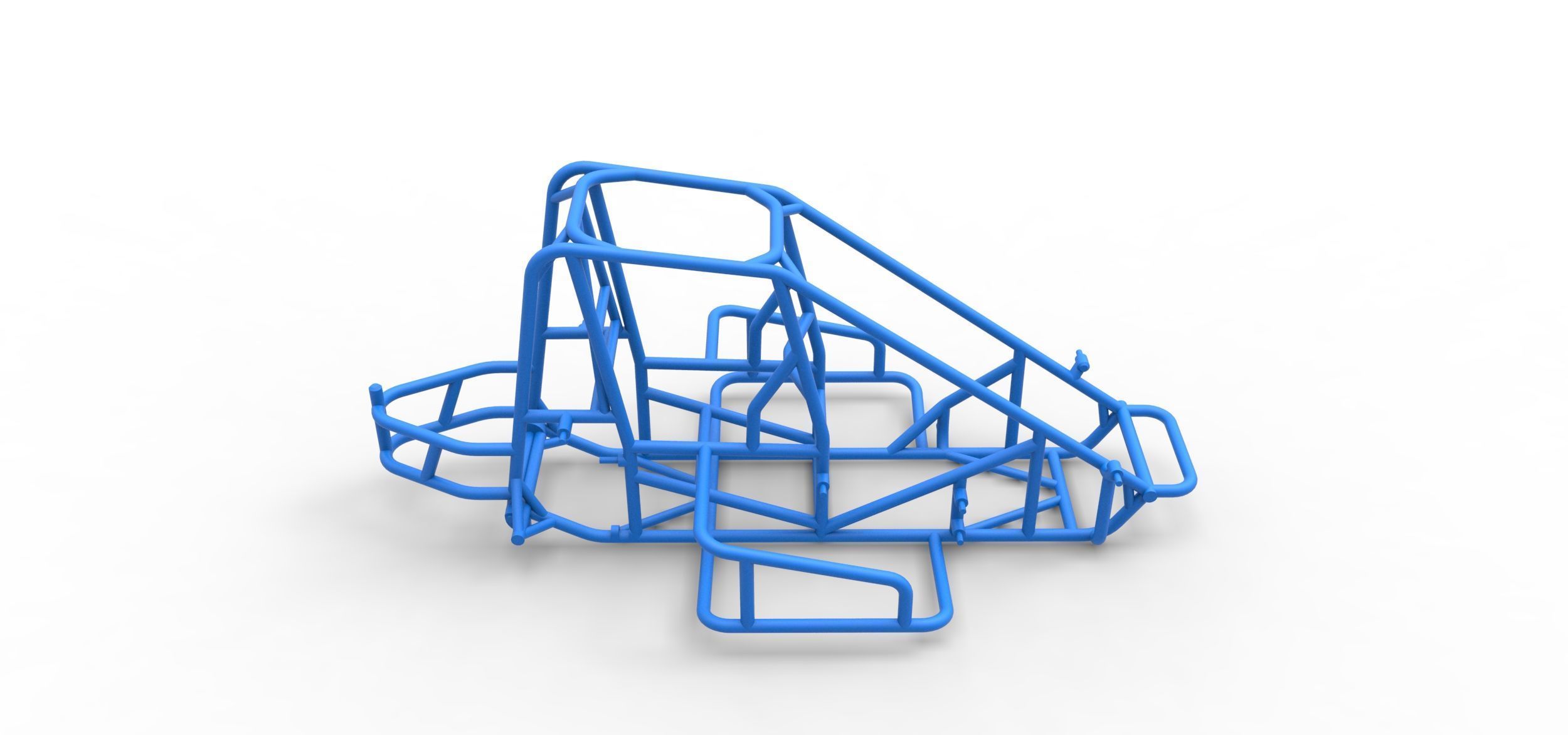Frame of Midget car Scale 1 to 25 3D print model_13