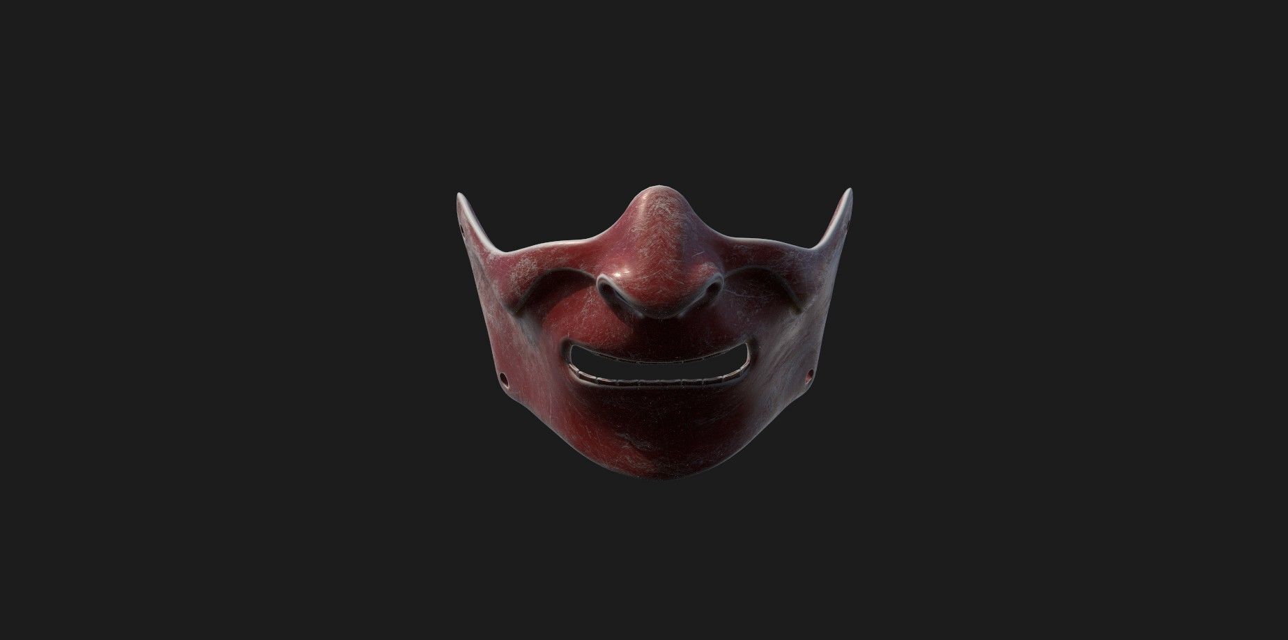 SAMURAI MASK - MEMPO 3D print model_1