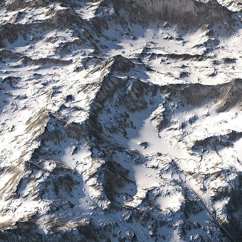 Landscape 127 Low-poly 3D model
