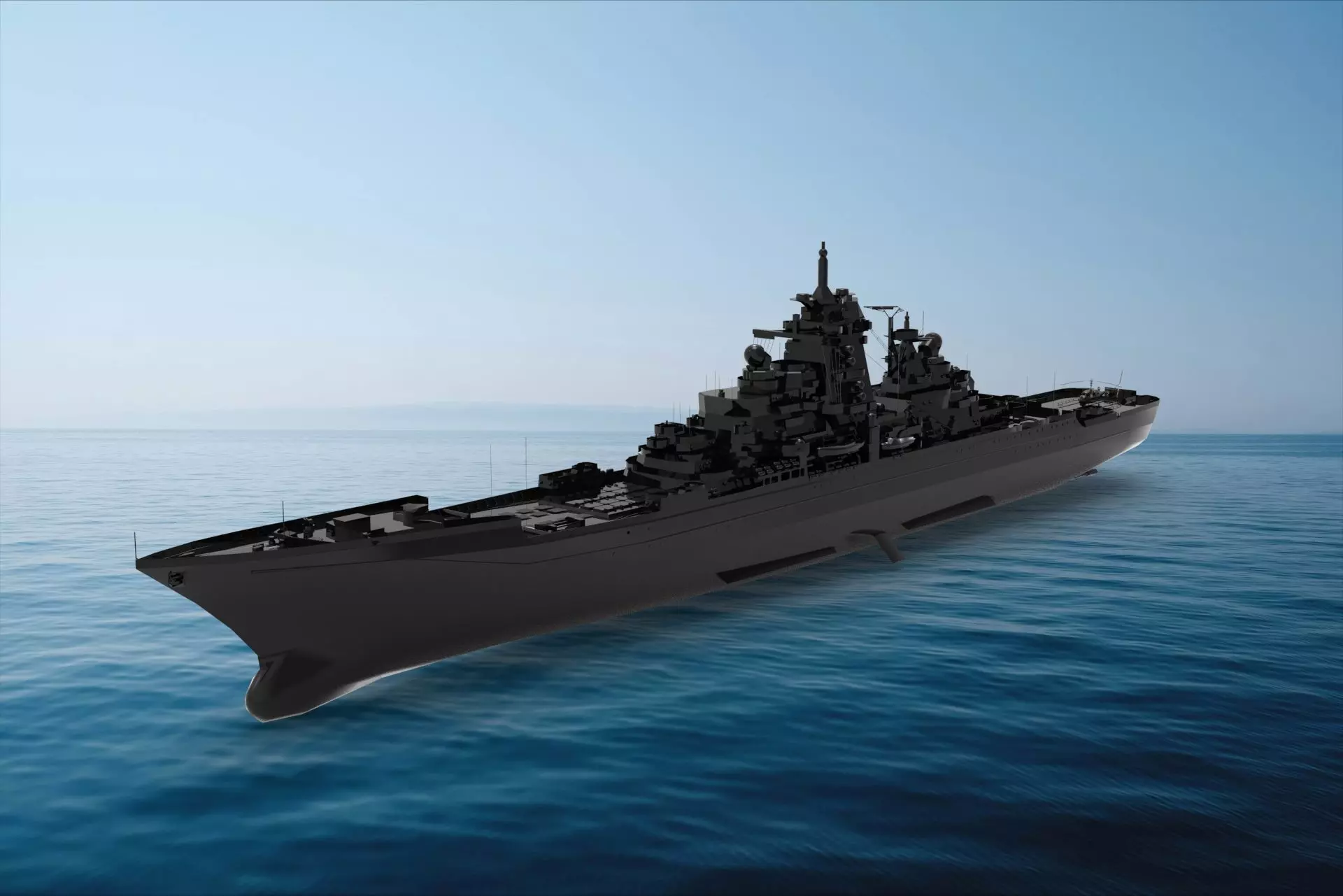 Kirov-class battlecruiser 3D model_0