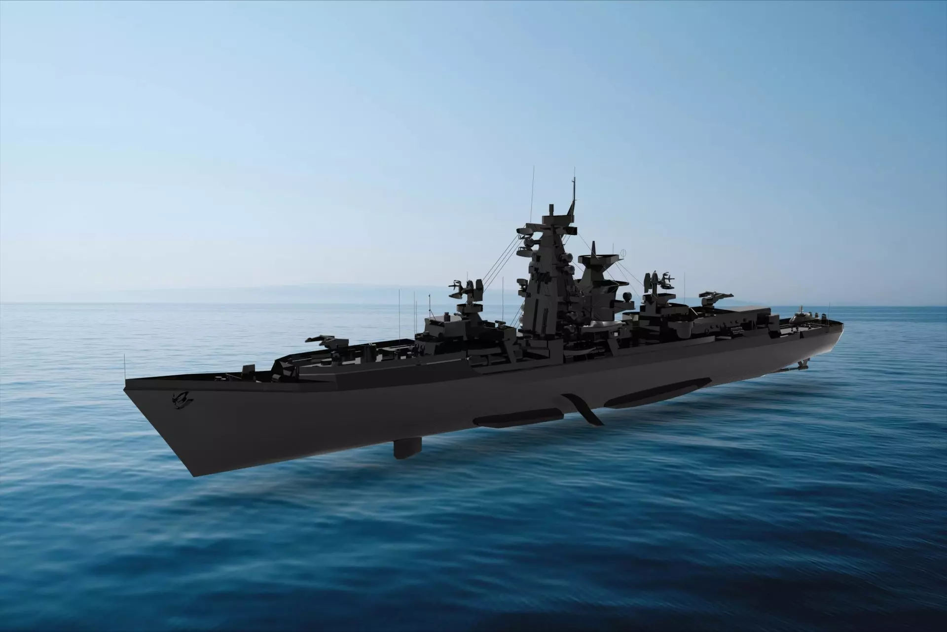 Kresta - class cruiser 3D model_0