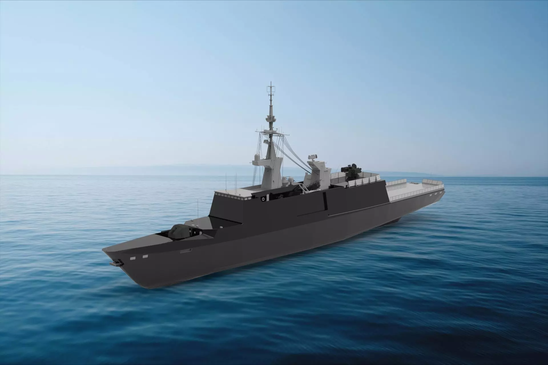 La Fayette-class frigate 3D model_0