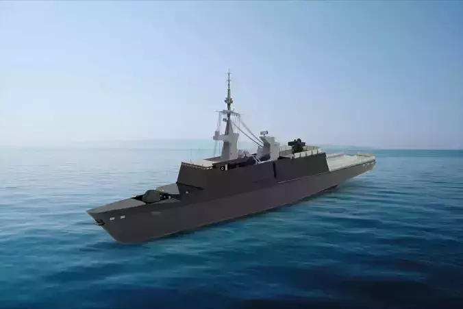 La Fayette-class frigate 3D model