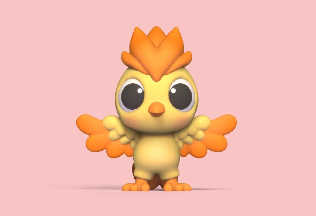 Baby Phoenix 3D print model_1