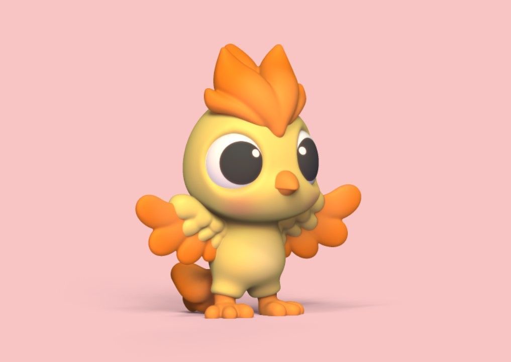 Baby Phoenix 3D print model_2