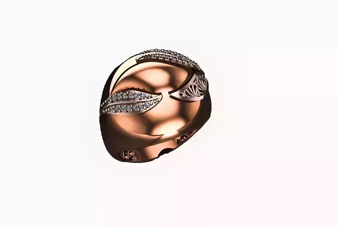 High Jewelry Italian Cocktail Diamond Ring