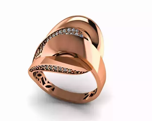 Knot High Jewelry Italian Cocktail Diamond Ring