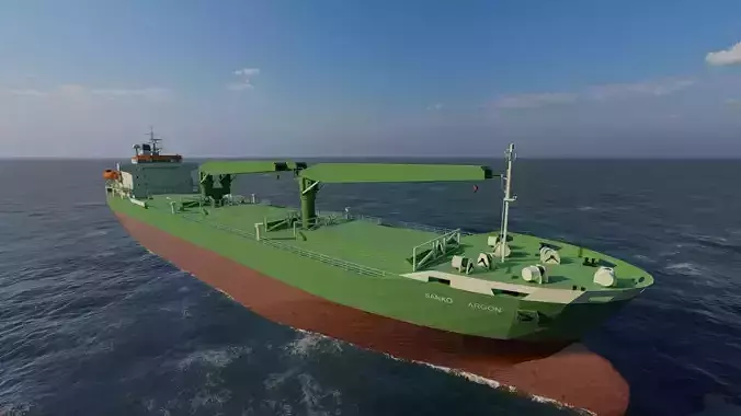 collection ships-Bulk carrier ship-tanker ship 3D model