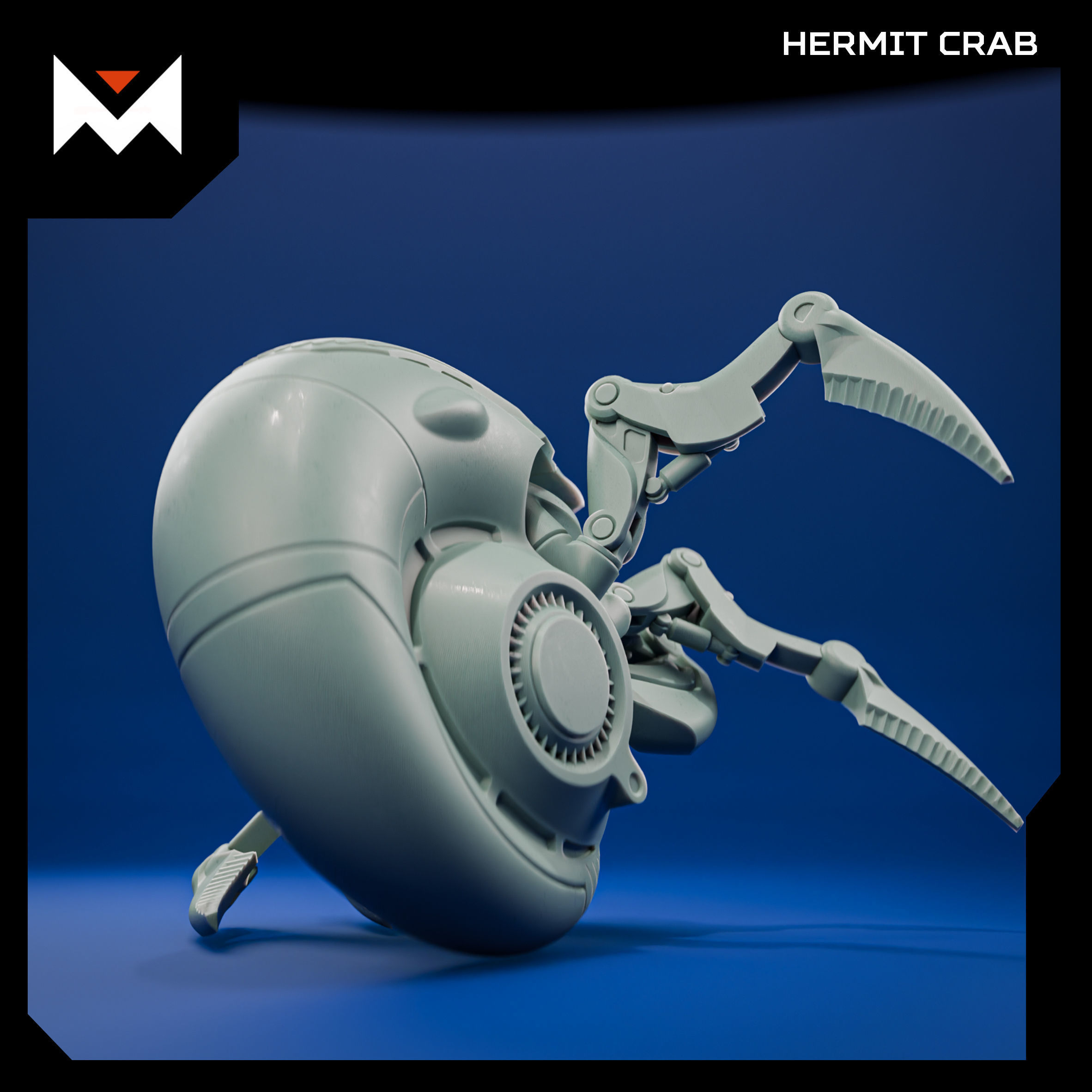 Hermit crab 3D print model_3