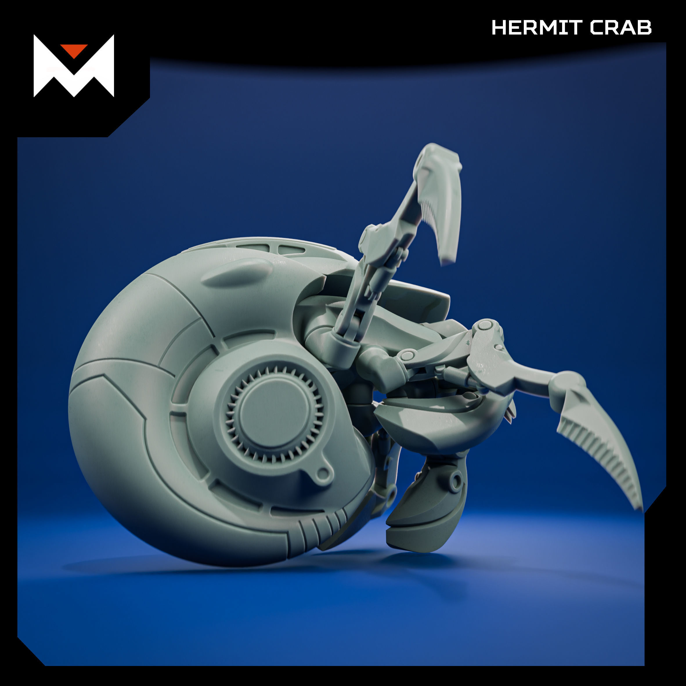 Hermit crab 3D print model_4