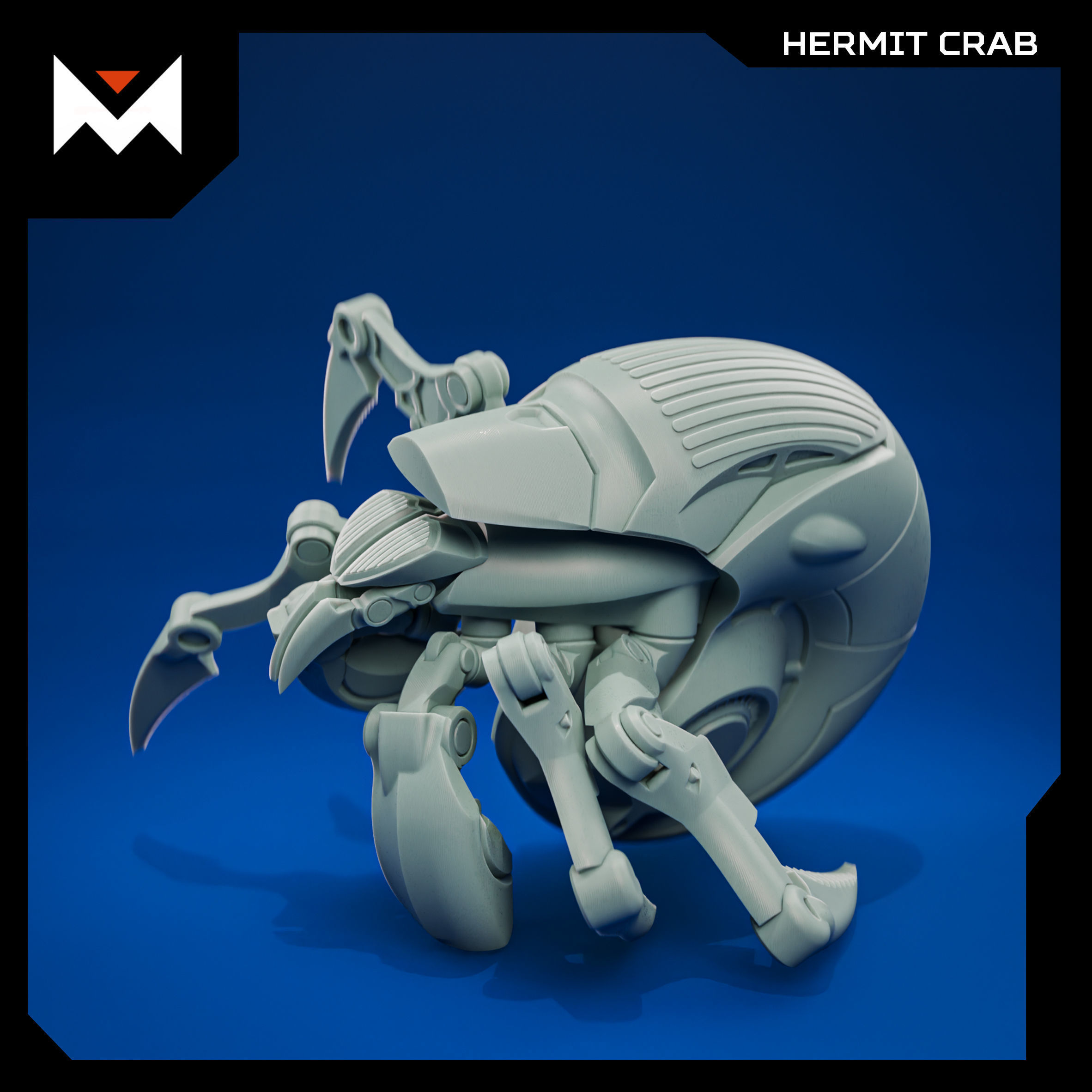 Hermit crab 3D print model_1