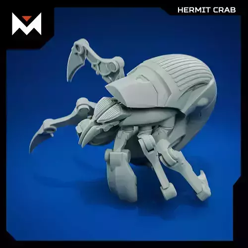 Hermit crab 3D print model