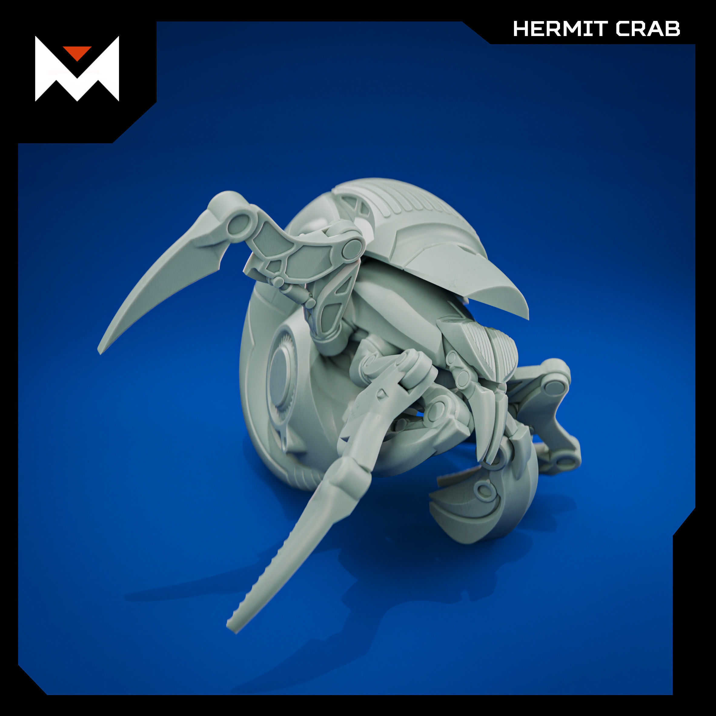 Hermit crab 3D print model_5