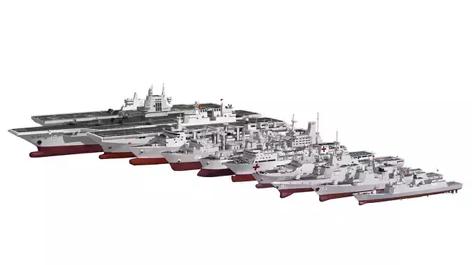 Chinese Navy 003 aircraft carrier Fujian new formation