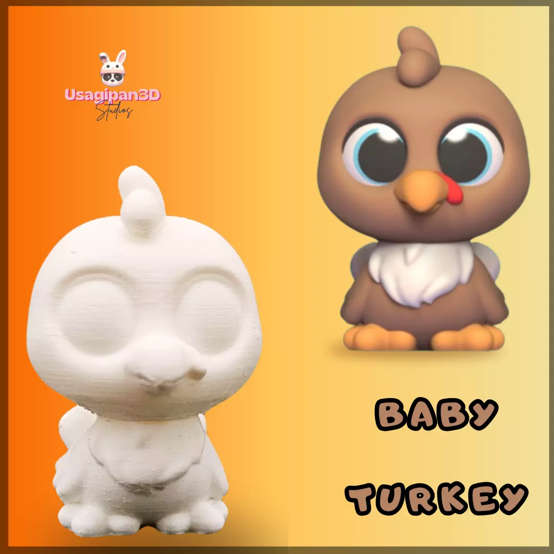 Baby Turkey 3D print model_0