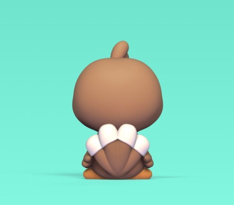 Baby Turkey 3D print model_4
