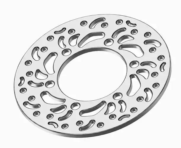 Motorcycle Front Brake Disc 3D print model