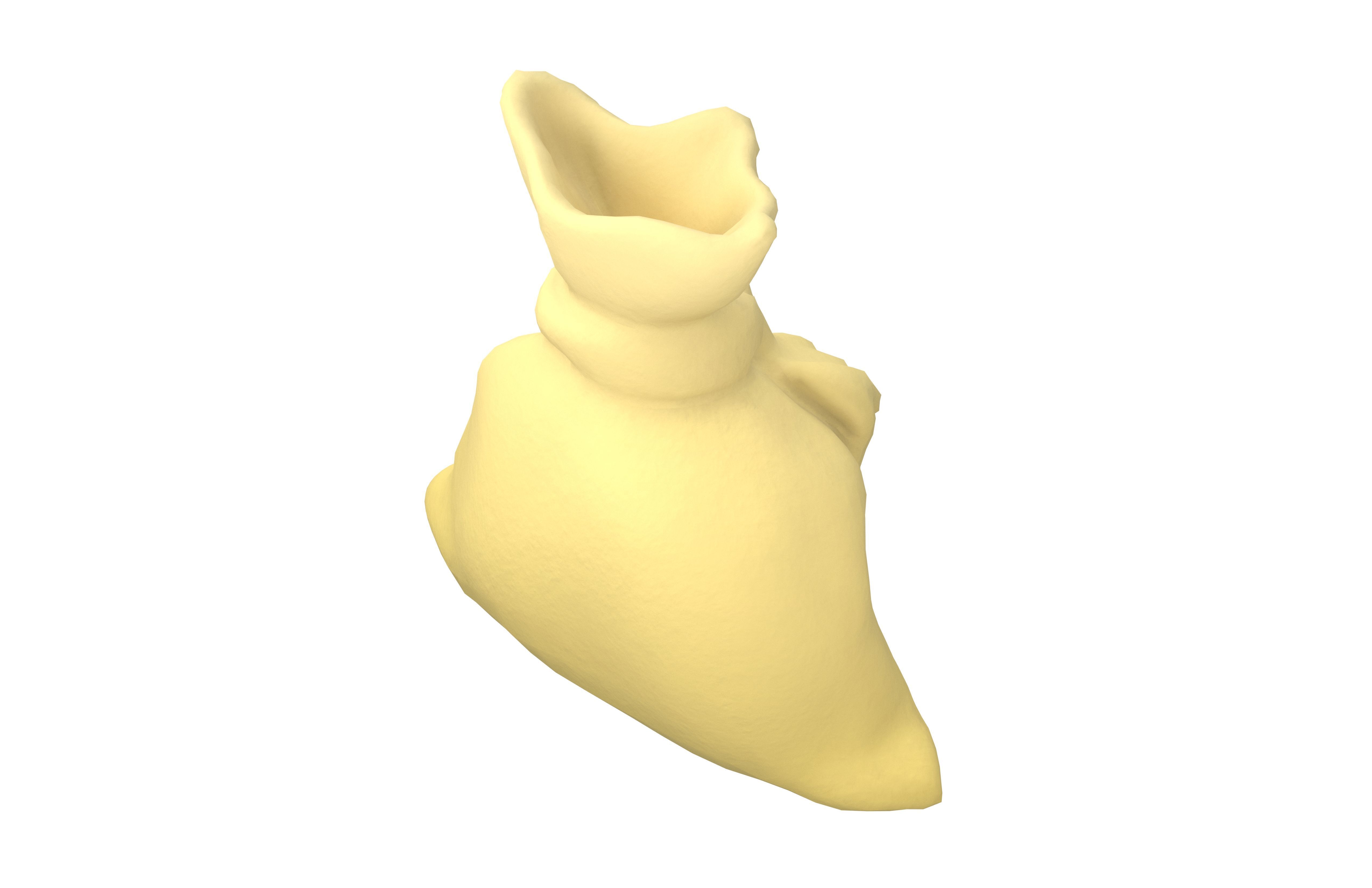 Cartoon Bag v1 001 Low-poly 3D model_2