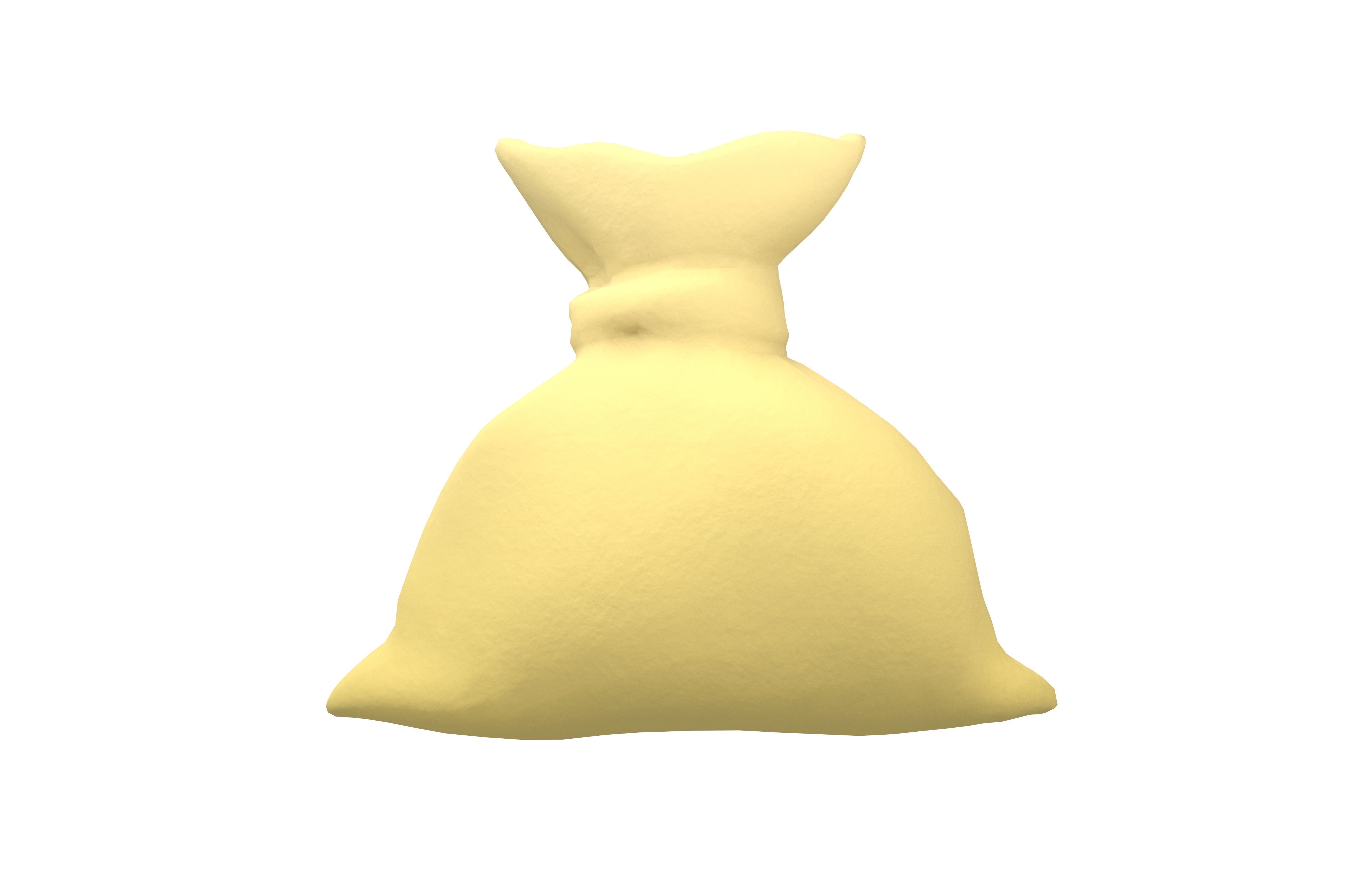 Cartoon Bag v1 001 Low-poly 3D model_1