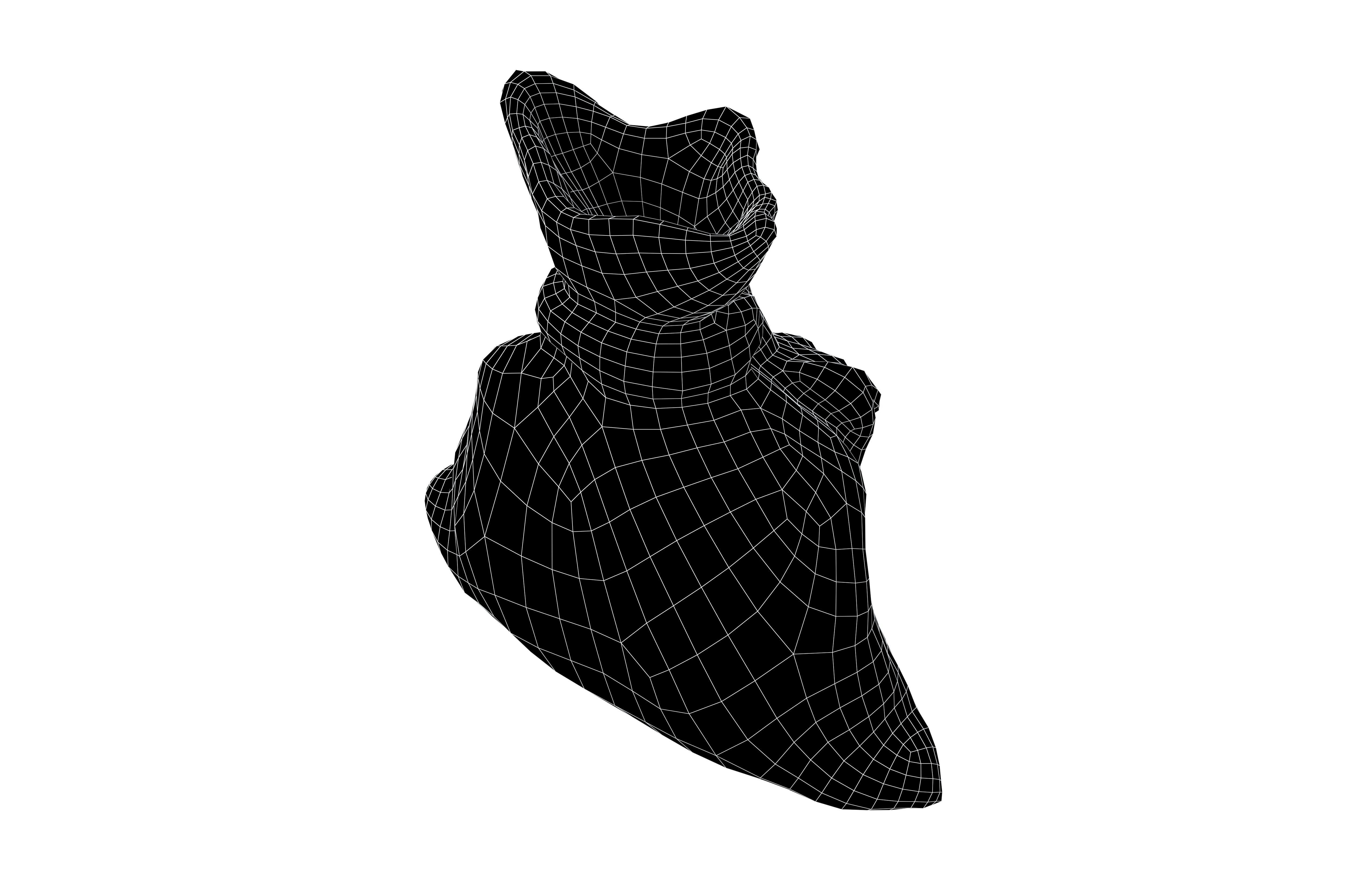 Cartoon Bag v1 001 Low-poly 3D model_6