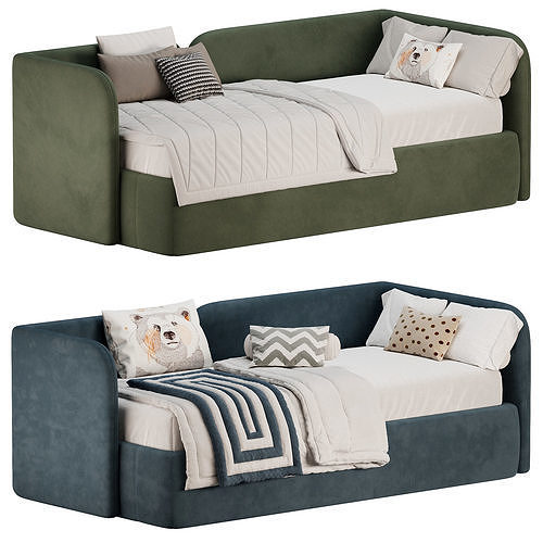 Bed Amalia 90 Velvet Terra 3D model
