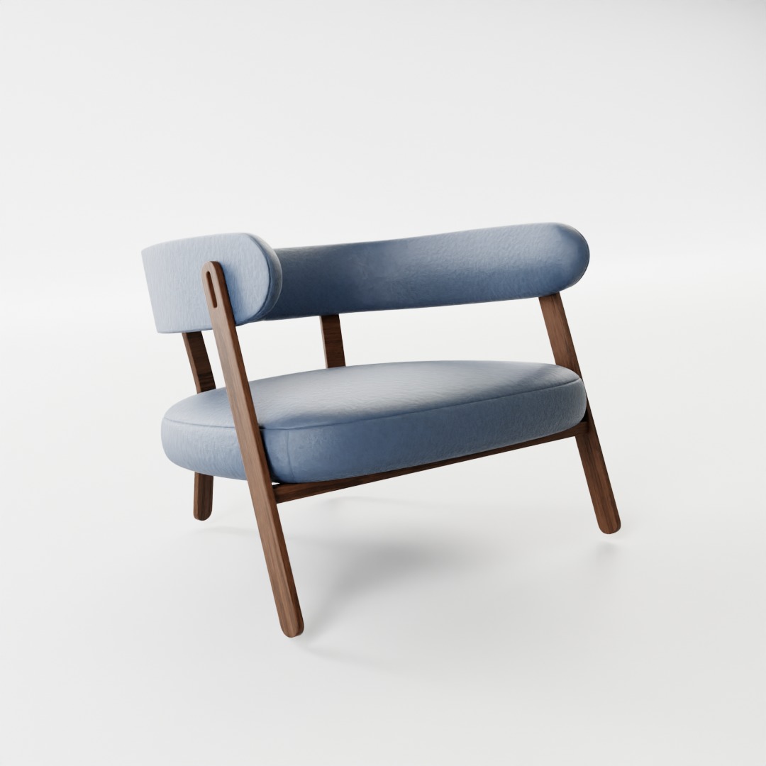 32 Modern Chair Models for Blender 3D model_9