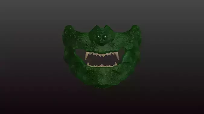 half oni mask reptile style