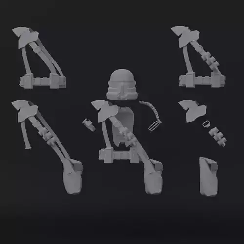 Airborne Clone Paratrooper Kit - One12 - STL files