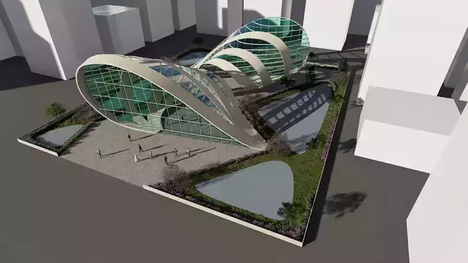 Double Curved Pavilion