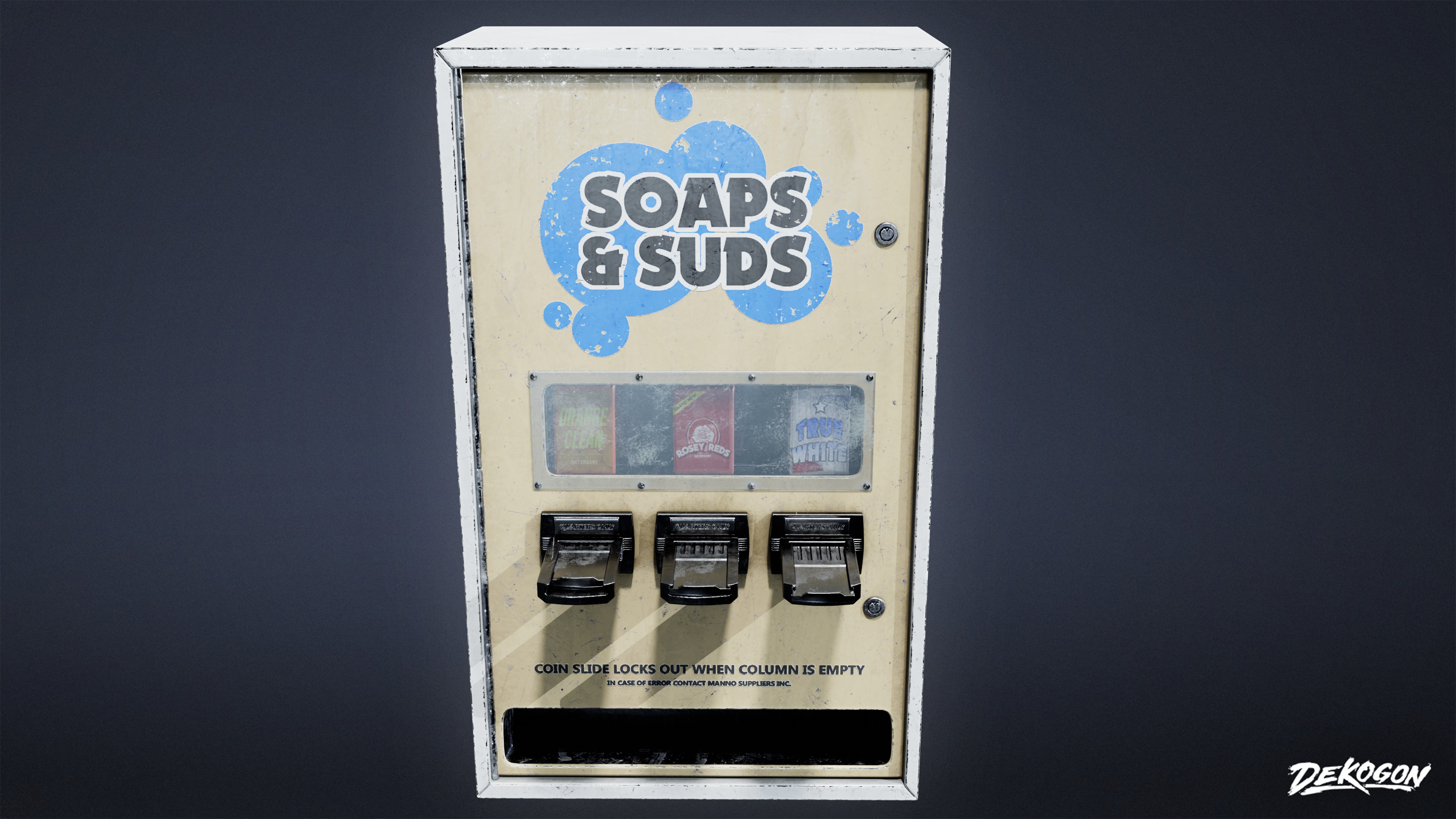LAUNDROMAT - Soap Dispenser 01 - LOW POLY AND NANITE Low-poly 3D model_1