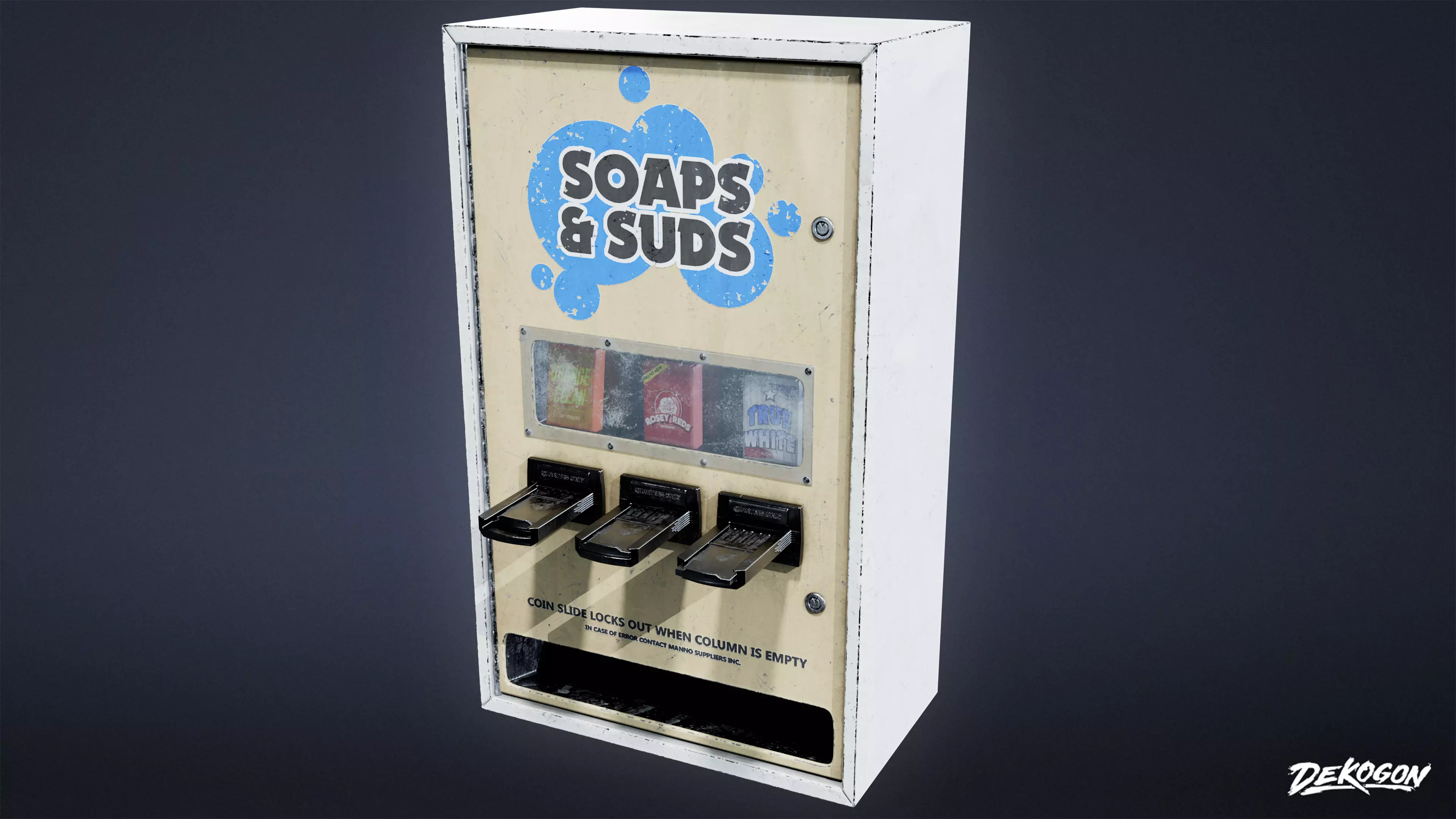 LAUNDROMAT - Soap Dispenser 01 - LOW POLY AND NANITE Low-poly 3D model_0