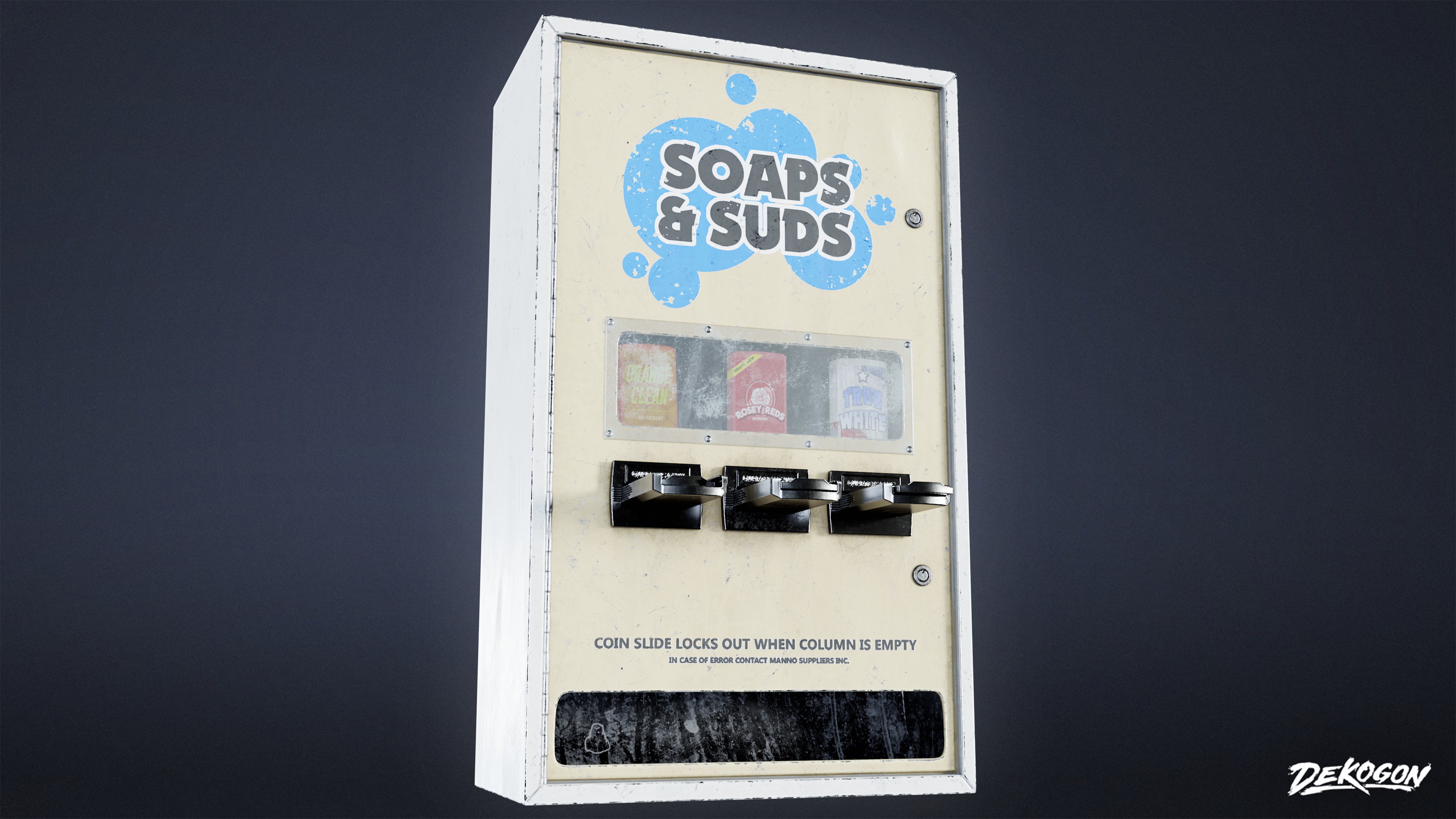 LAUNDROMAT - Soap Dispenser 01 - LOW POLY AND NANITE Low-poly 3D model_4