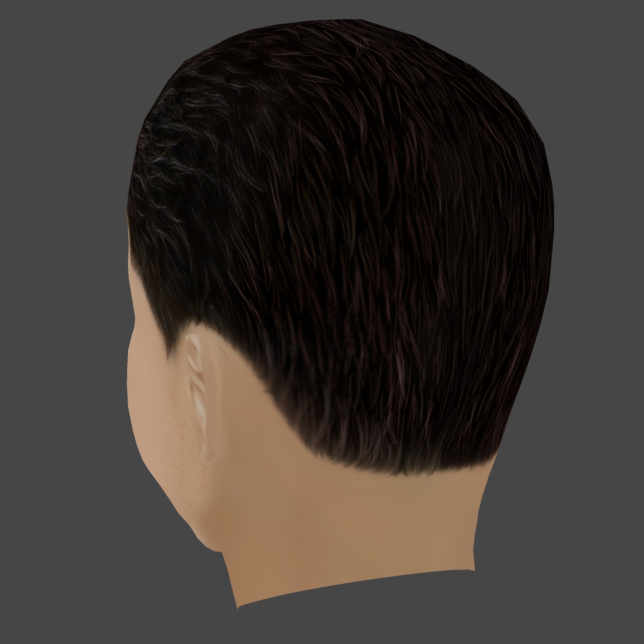 Sam Altman Head - Low poly head for game Low-poly 3D model_3