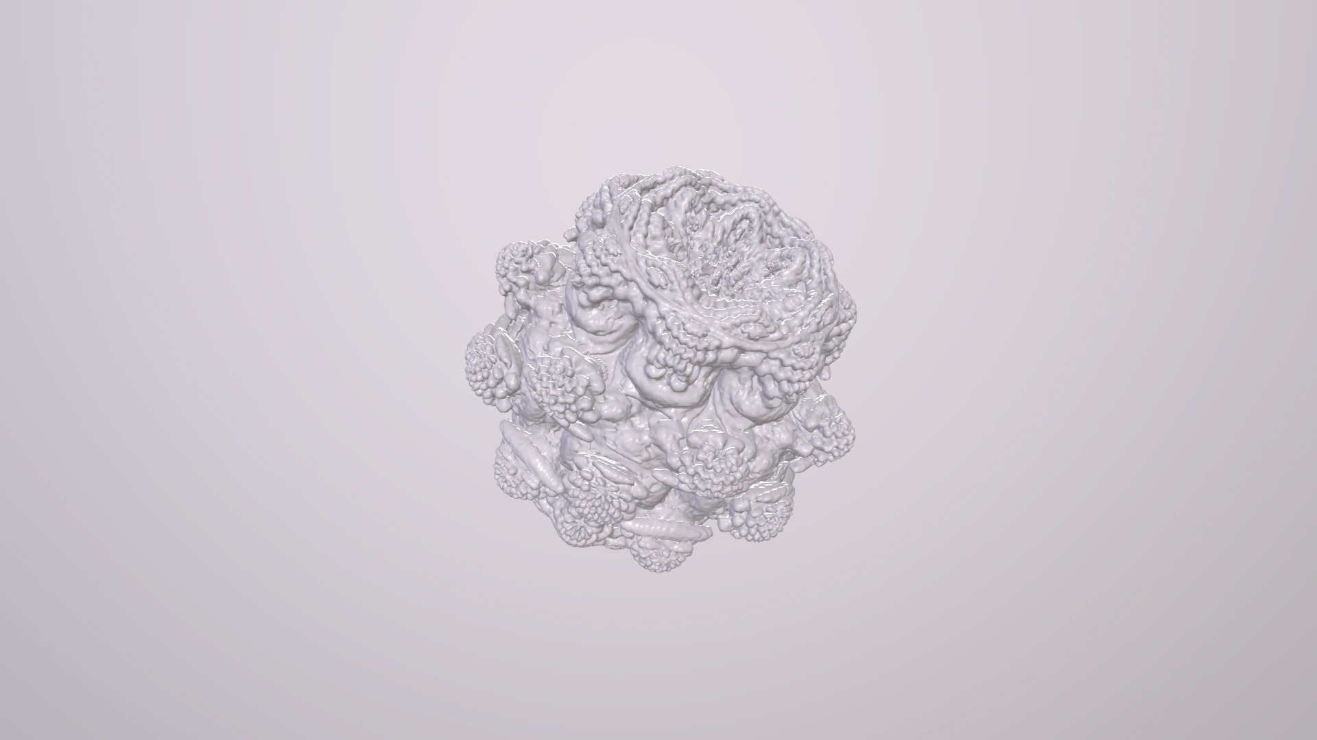 Bionic structures Organic Forms Figures Fractals 3D print model_3