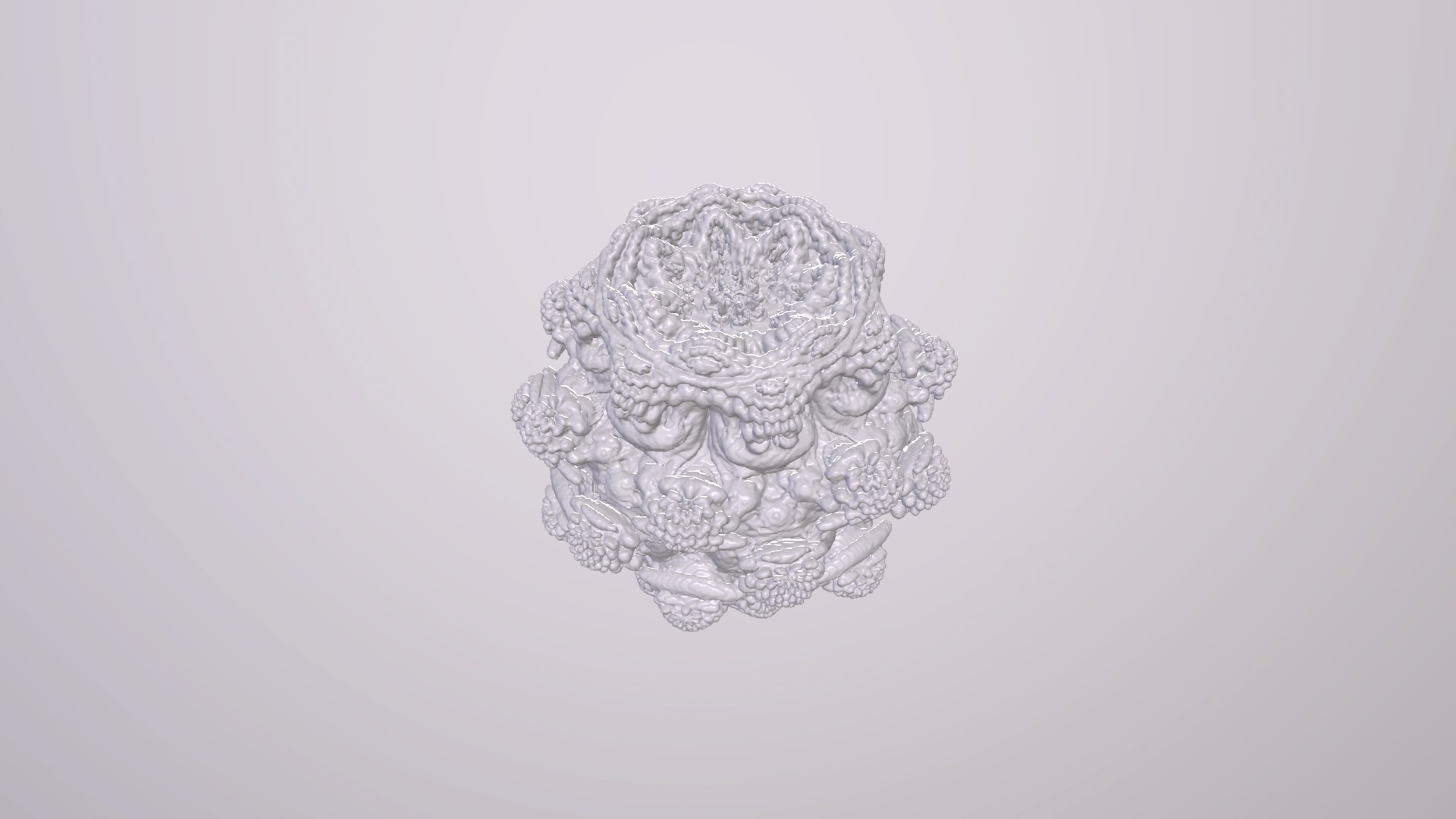 Bionic structures Organic Forms Figures Fractals 3D print model_2