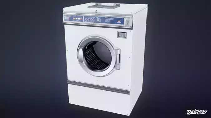 LAUNDROMAT - Washer Front Load 01 - LOW POLY AND NANITE
