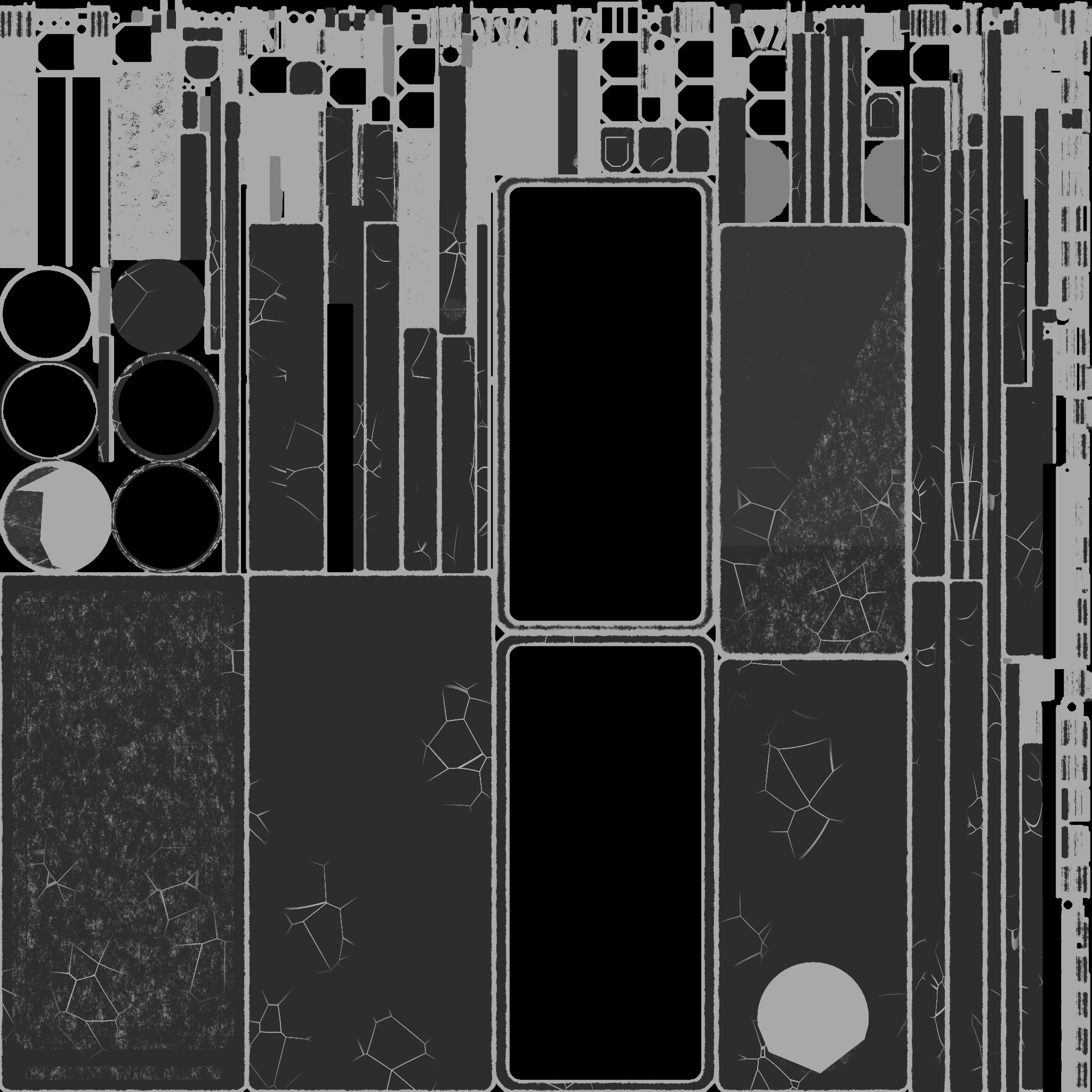 Sci-fi door Low-poly 3D model_20