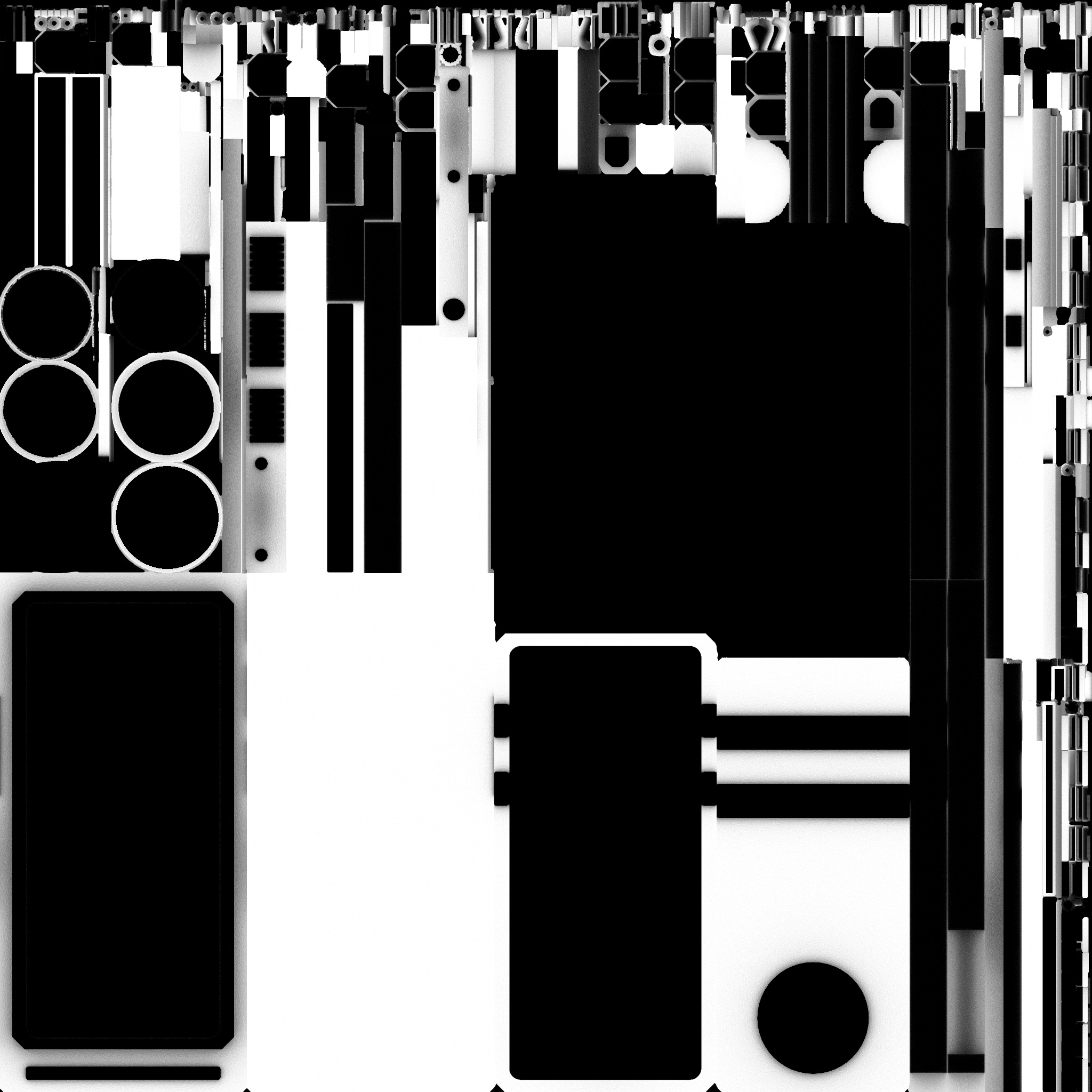 Sci-fi door Low-poly 3D model_21