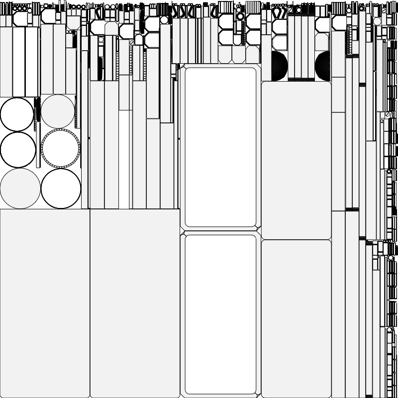 Sci-fi door Low-poly 3D model_17